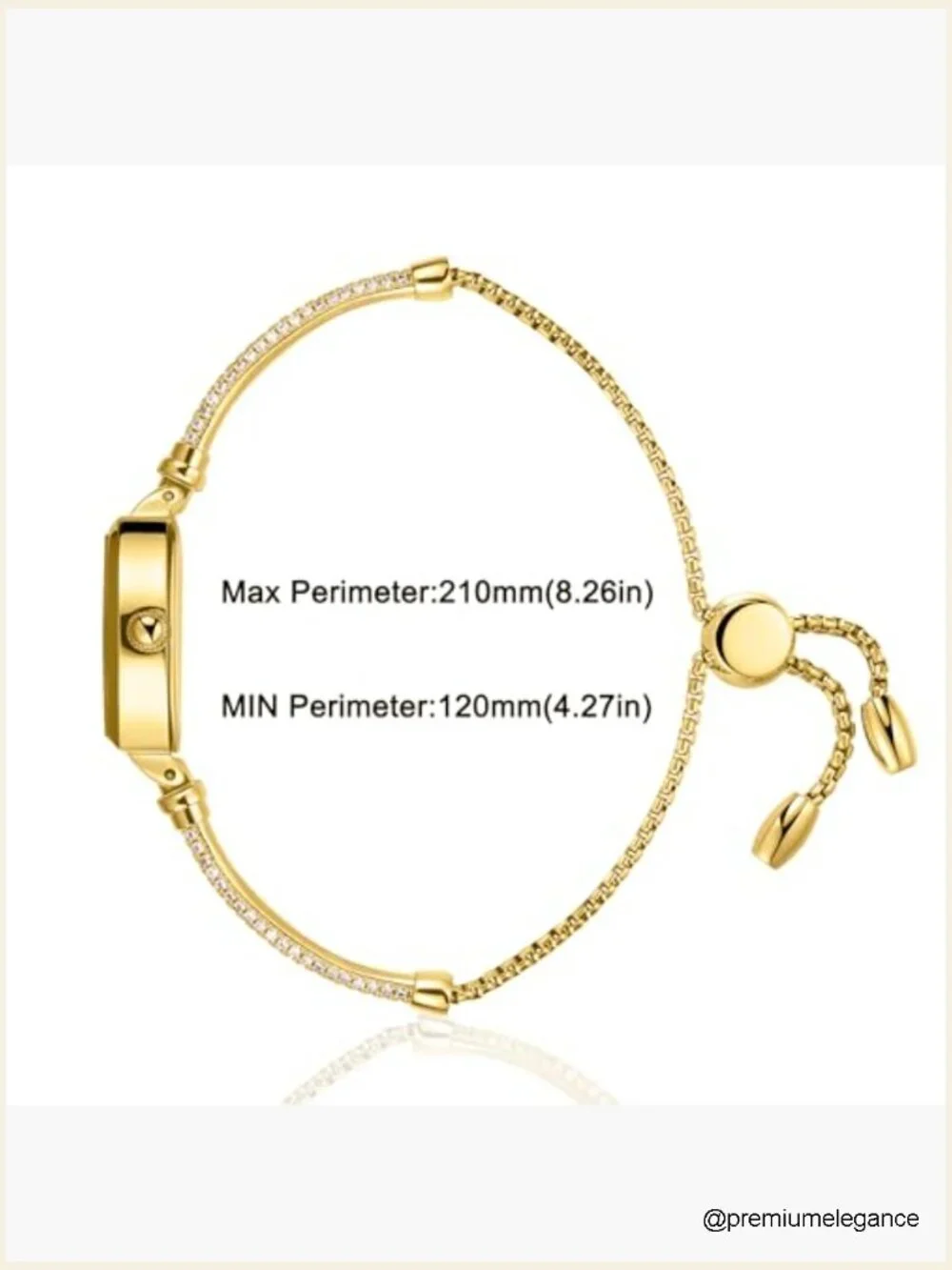 Petite Diamond Bracelet Watch for Women - Ultra-Thin Dress Analog Quartz